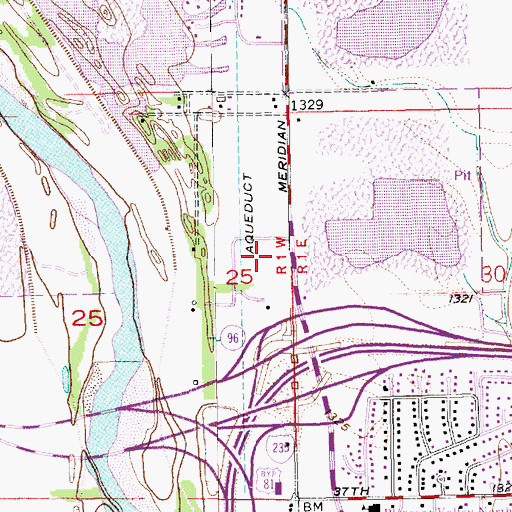 Topographic Map of Riverlawn Christian Academy, KS