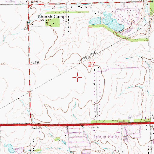 Topographic Map of Apollo Elementary School, KS