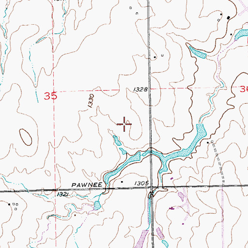 Topographic Map of Christa McAuliffe K-8 Academy, KS