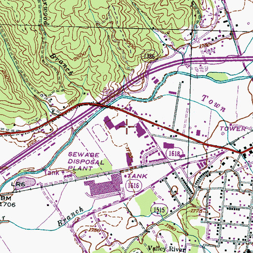 Topographic Map of Cherokee County Emergency Medical Services Station 2, NC