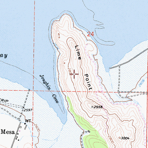Topographic Map of Lime Point, CA