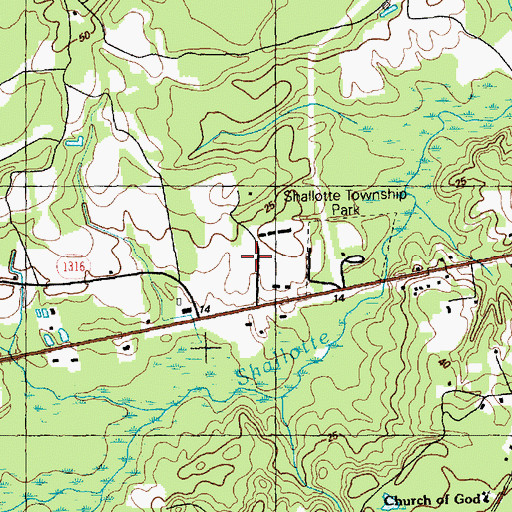 Topographic Map of Brunswick County Regional Emergency Services Training and Operating Facility Headquarters, NC