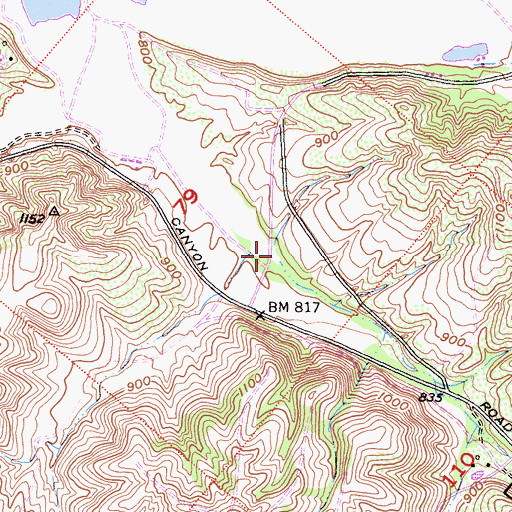 Topographic Map of Limestone Canyon, CA