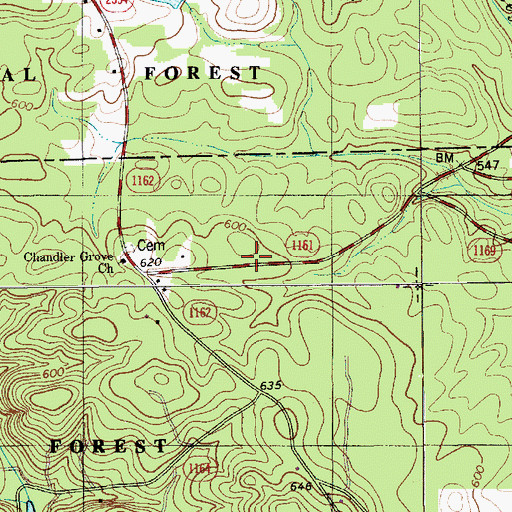 Topographic Map of First Health of the Carolinas Emergency Medical Services Base 7, NC