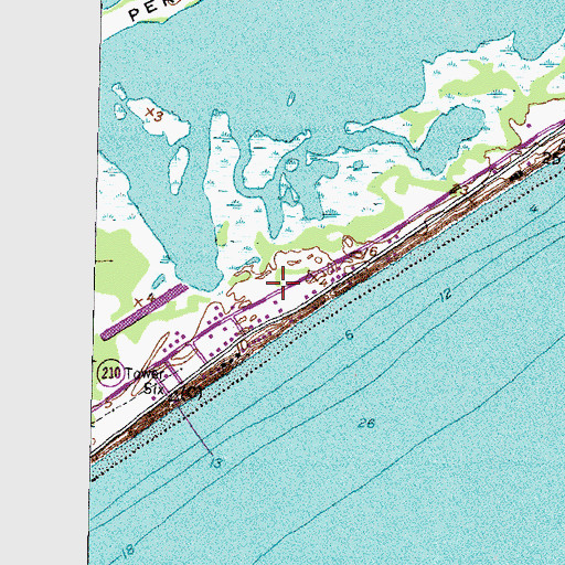 Topographic Map of Onslow County Emergency Medical Services Station 7, NC