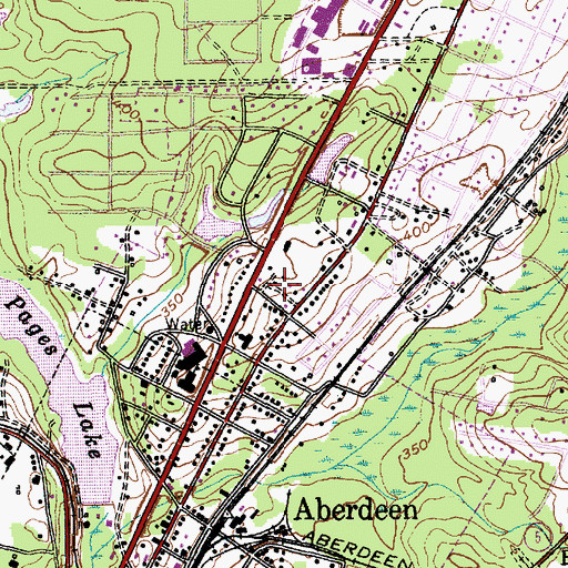 Topographic Map of Moore County Emergency Medical Services Base 6, NC