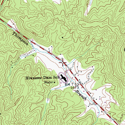 Topographic Map of Cherokee County Emergency Medical Services Station 3, NC