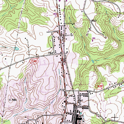 Topographic Map of North Mecklenburg Volunteer Rescue Squad, NC
