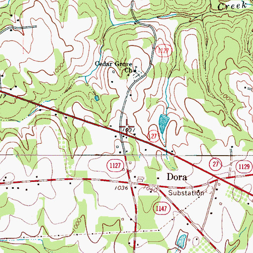 Topographic Map of West Lincoln Rescue, NC