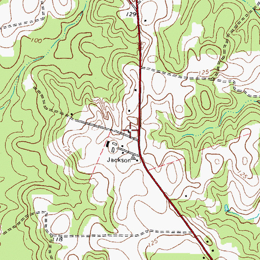 Topographic Map of Northampton County Ambulance Service, NC