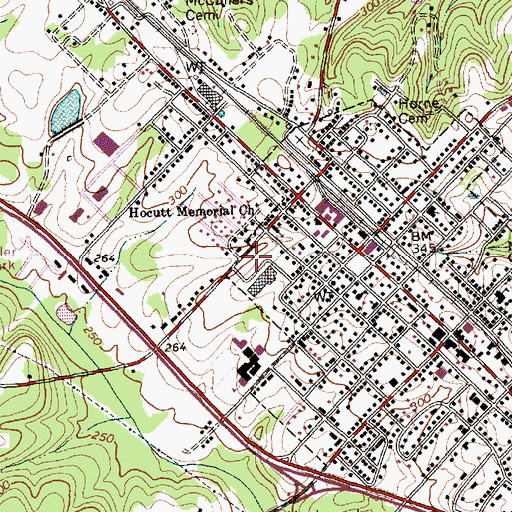 Topographic Map of Clayton Emergency Medical Services - Clayton Area Rescue, NC