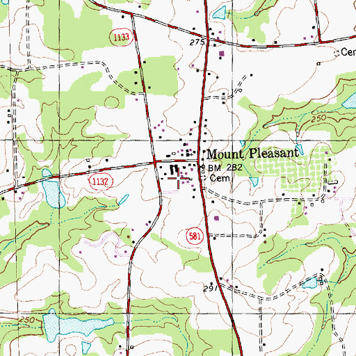 Topographic Map of Nash County Emergency Medical Services Station 400, NC
