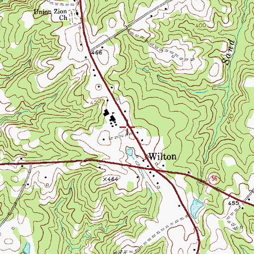 Topographic Map of Granville County Emergency Medical Services Station 6, NC