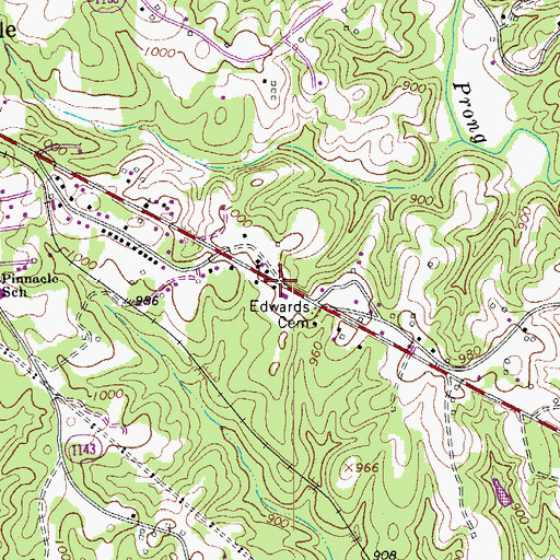 Topographic Map of Stokes County Emergency Medical Services - Unit 3 and 4, NC