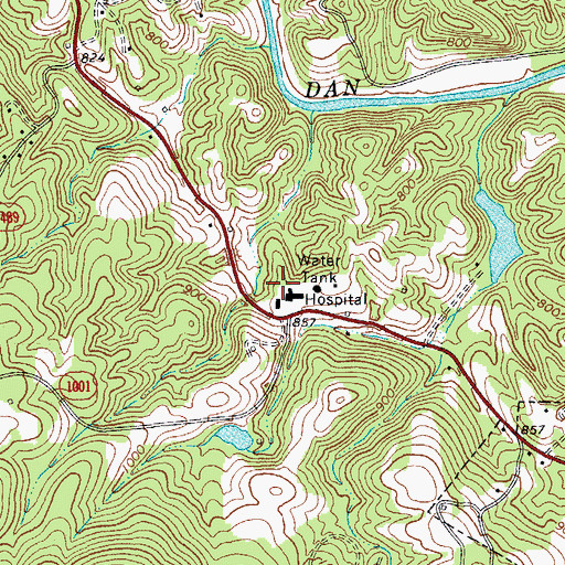 Topographic Map of Stokes County Emergency Medical Services - Unit 5, NC