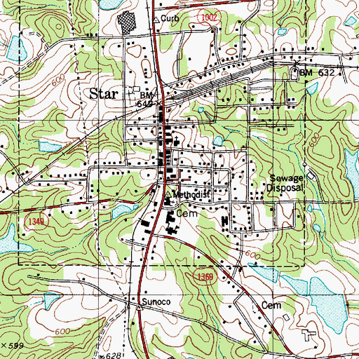 Topographic Map of Emergency Medical Rescue Squad, NC