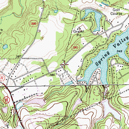 Topographic Map of Whispering Pines Rescue Squad, NC