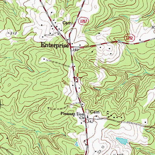 Topographic Map of Halifax Emergency Medical Services Station 1 - Warren County Rescue Squad, NC