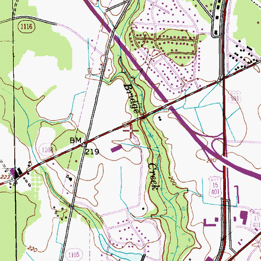Topographic Map of Scotland County Emergency Medical Services, NC