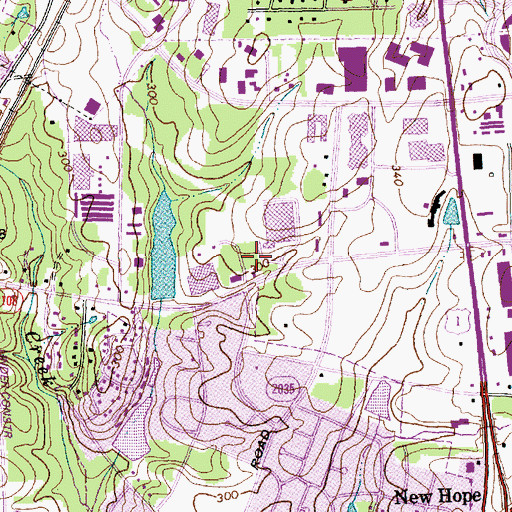 Topographic Map of Wake County Emergency Medical Services Station 5, NC