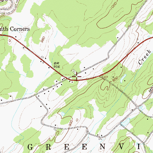 Topographic Map of Greenville Township Volunteer Ambulance Corps, NY