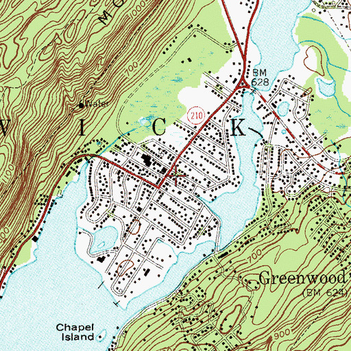 Topographic Map of Greenwood Lake Ambulance, NY