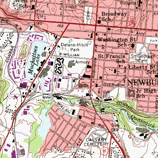 Topographic Map of Mobile Life Support Services, NY