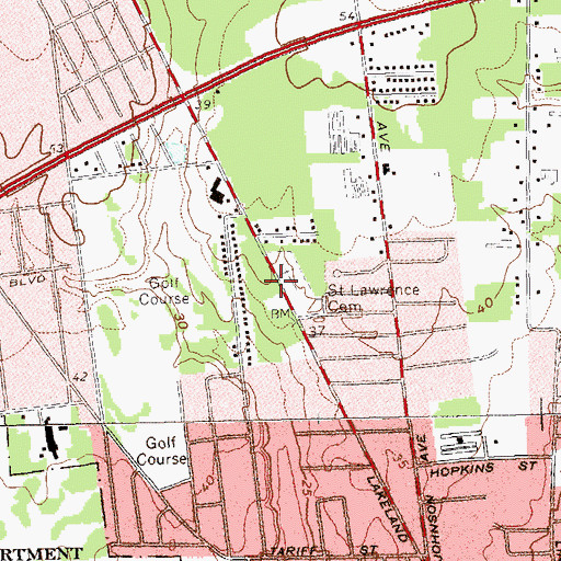 Topographic Map of Community Ambulance Company, NY