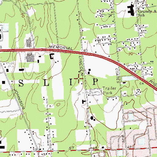 Topographic Map of Five Counties Ambulance Service, NY