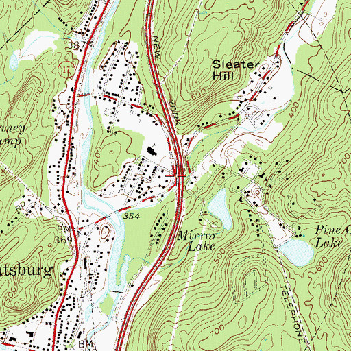 Topographic Map of Sloatsburg Volunteer Community Ambulance Corps, NY