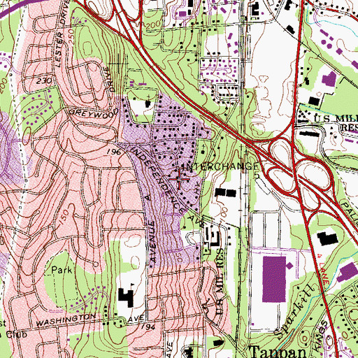 Topographic Map of South Orangetown Ambulance Corps, NY