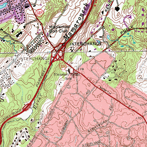 Topographic Map of Harrison Volunteer Ambulance Corps, NY