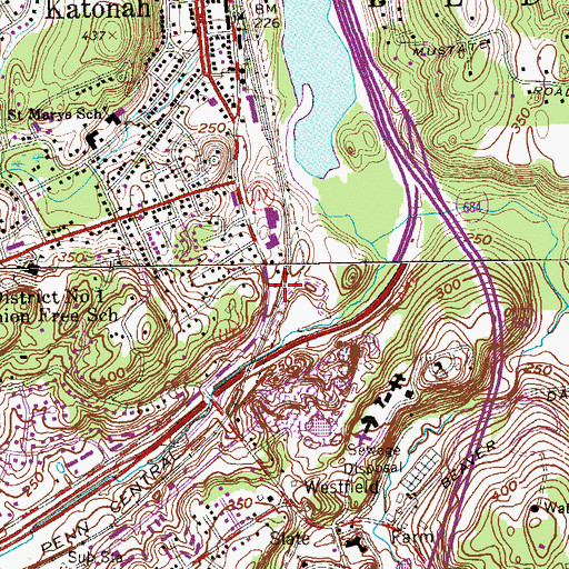 Topographic Map of Katonah Bedford Hills Volunteer Ambulance Corps, NY