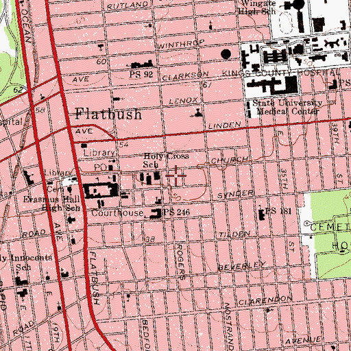 Topographic Map of Coling Medical Transport, NY