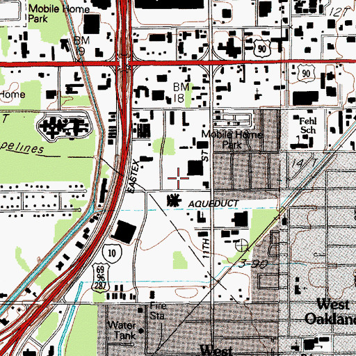 Topographic Map of Stat Services Emergency Medical Services of Jasper County, TX