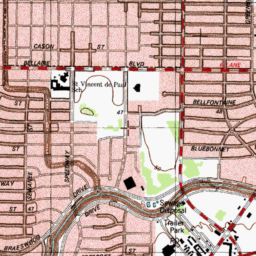 Topographic Map of Republic Emergency Medical Services, TX