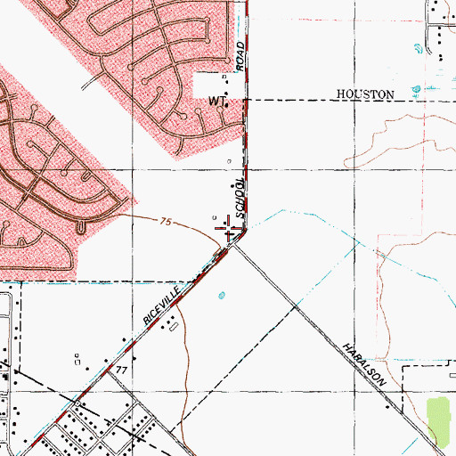 Topographic Map of Odyssey Emergency Medical Service, TX