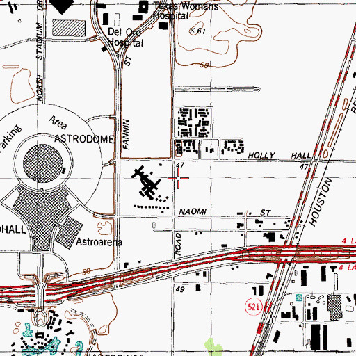 Topographic Map of Advanced Diagnostics Transport, TX