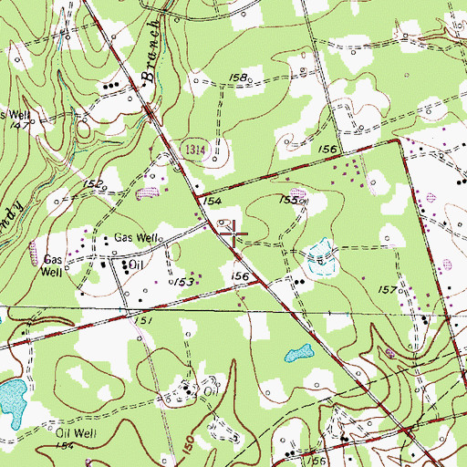 Topographic Map of Montgomery County Hospital District Emergency Medical Services Station 38, TX