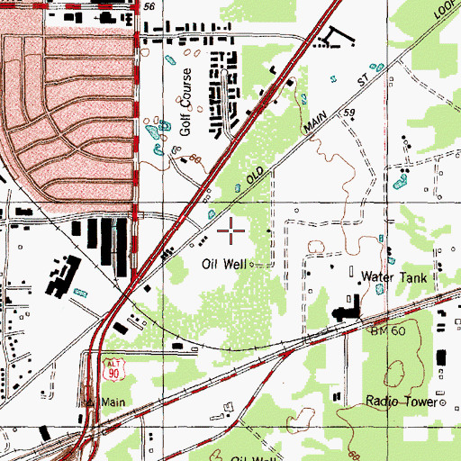 Topographic Map of Medical Professionals Ambulance Service, TX