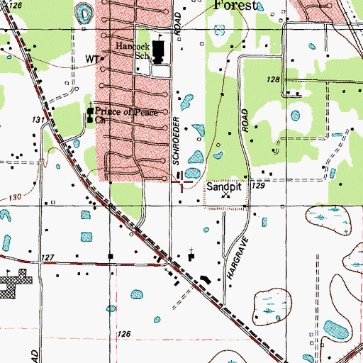 Topographic Map of Coastal Emergency Medical Service, TX
