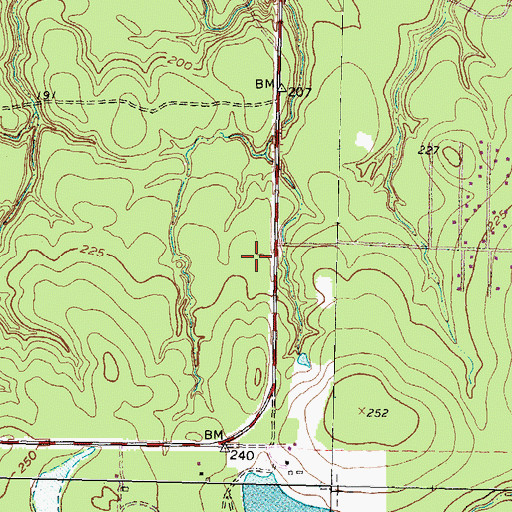 Topographic Map of Montgomery County Hospital District Emergency Medical Services Station 67, TX