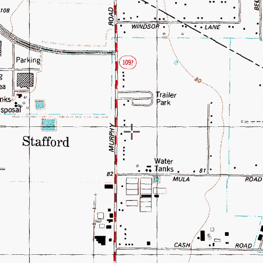 Topographic Map of Aemstar Emergency Medical Services, TX