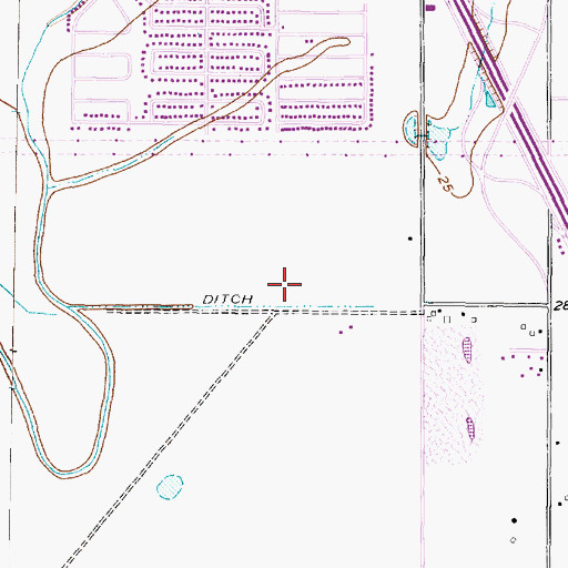 Topographic Map of League City Emergency Medical Service Station 2, TX