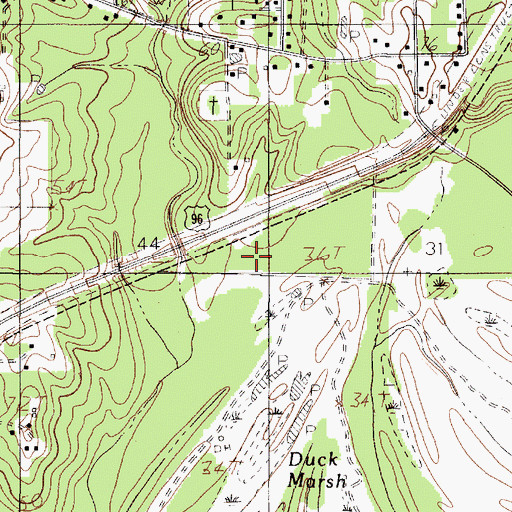 Topographic Map of Priority One Emergency Medical Service, TX