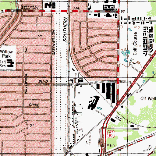 Topographic Map of Best Care Emergency Medical Services, TX