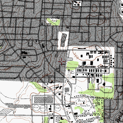 Topographic Map of Champion Emergency Medical Service, TX