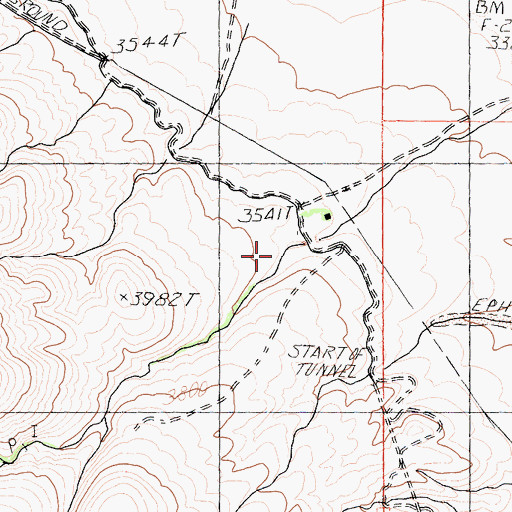 Topographic Map of Little Lake Canyon, CA