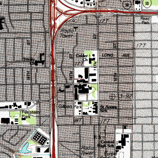 Topographic Map of Southeast Texas Air Evacuation / Air Rescue Squad, TX