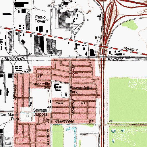 Topographic Map of Global Care Emergency Medical Services, TX